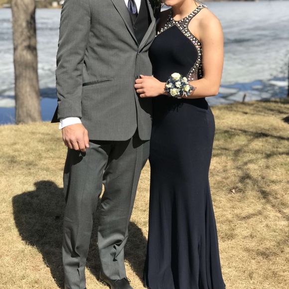 Navy Blue Prom dress - Picture 2 of 3